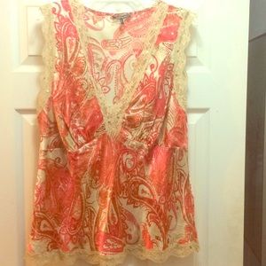 Beautiful Daisy Fuentes 2x sleeveless top